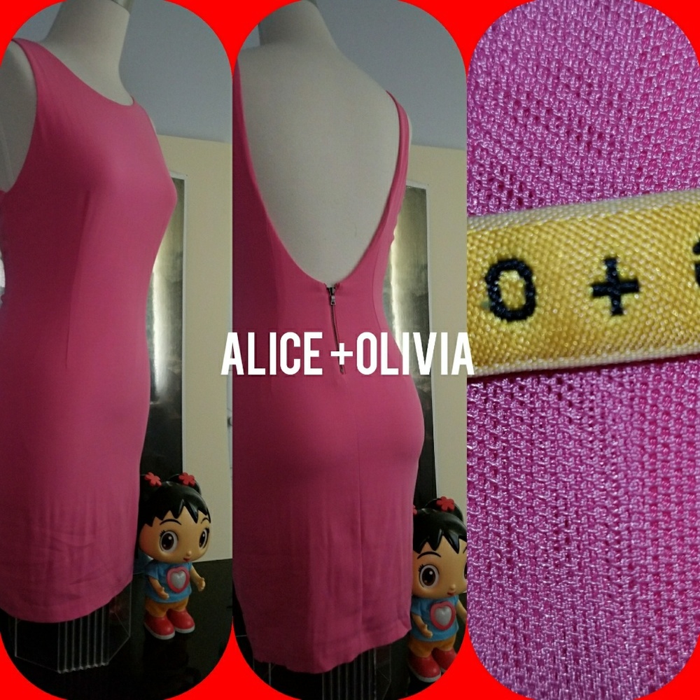 GORGEOUS ALICE +OLIVIA PINK DRESS SIZE 8